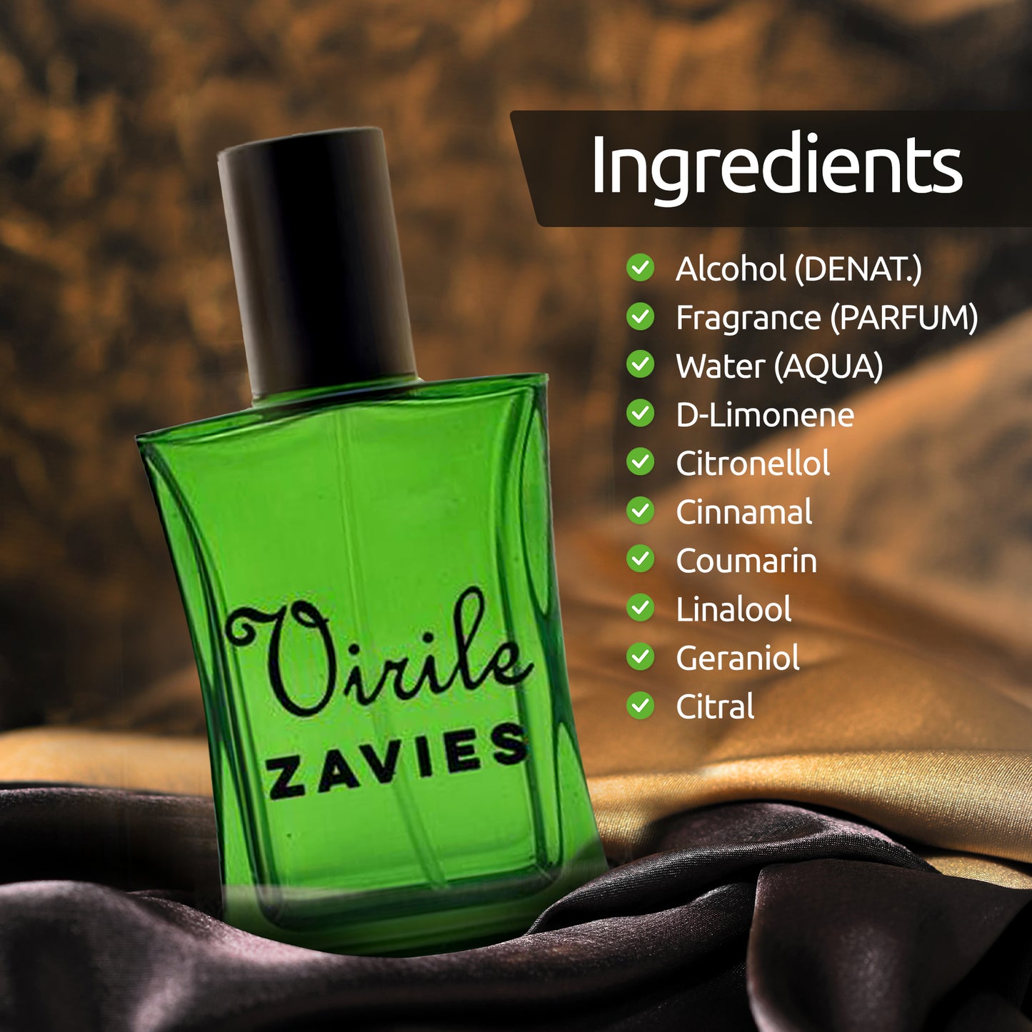 Masculine Virile Eau de Parfum Spray, 50ml