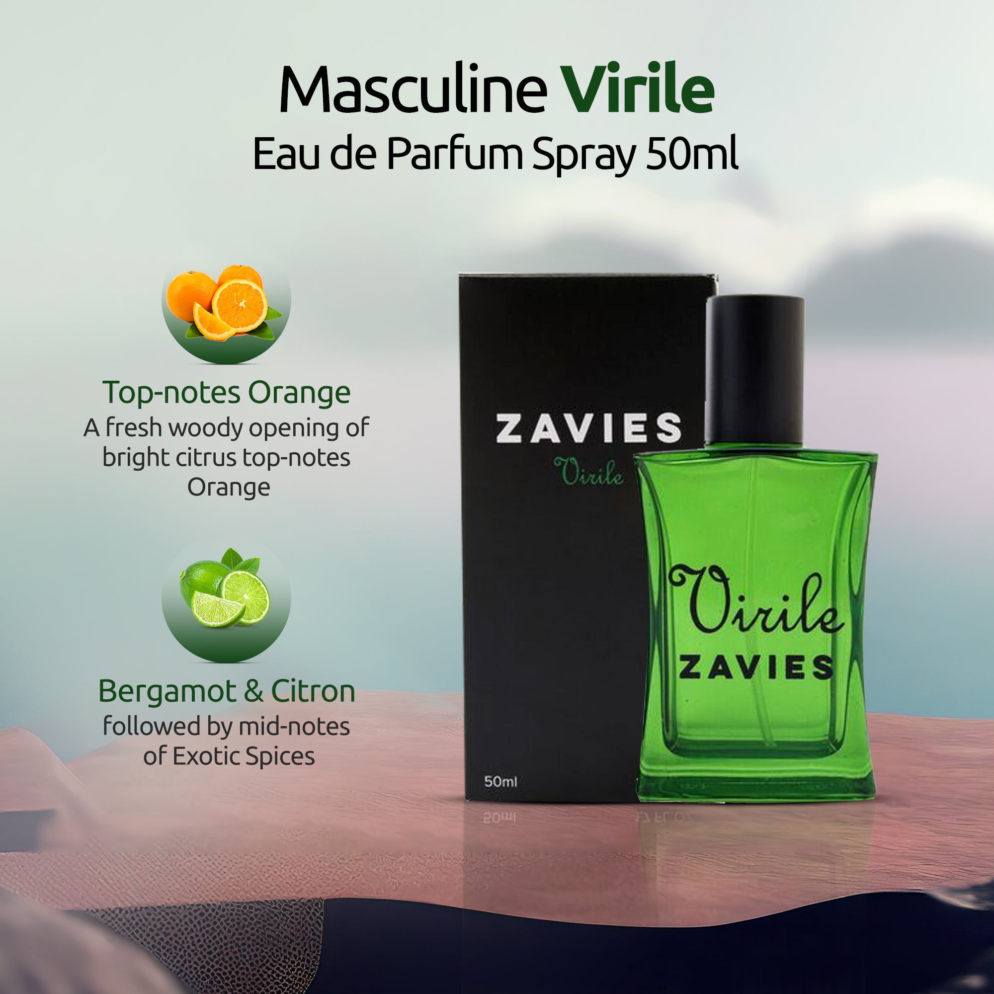 Masculine Virile Eau de Parfum Spray 50ml