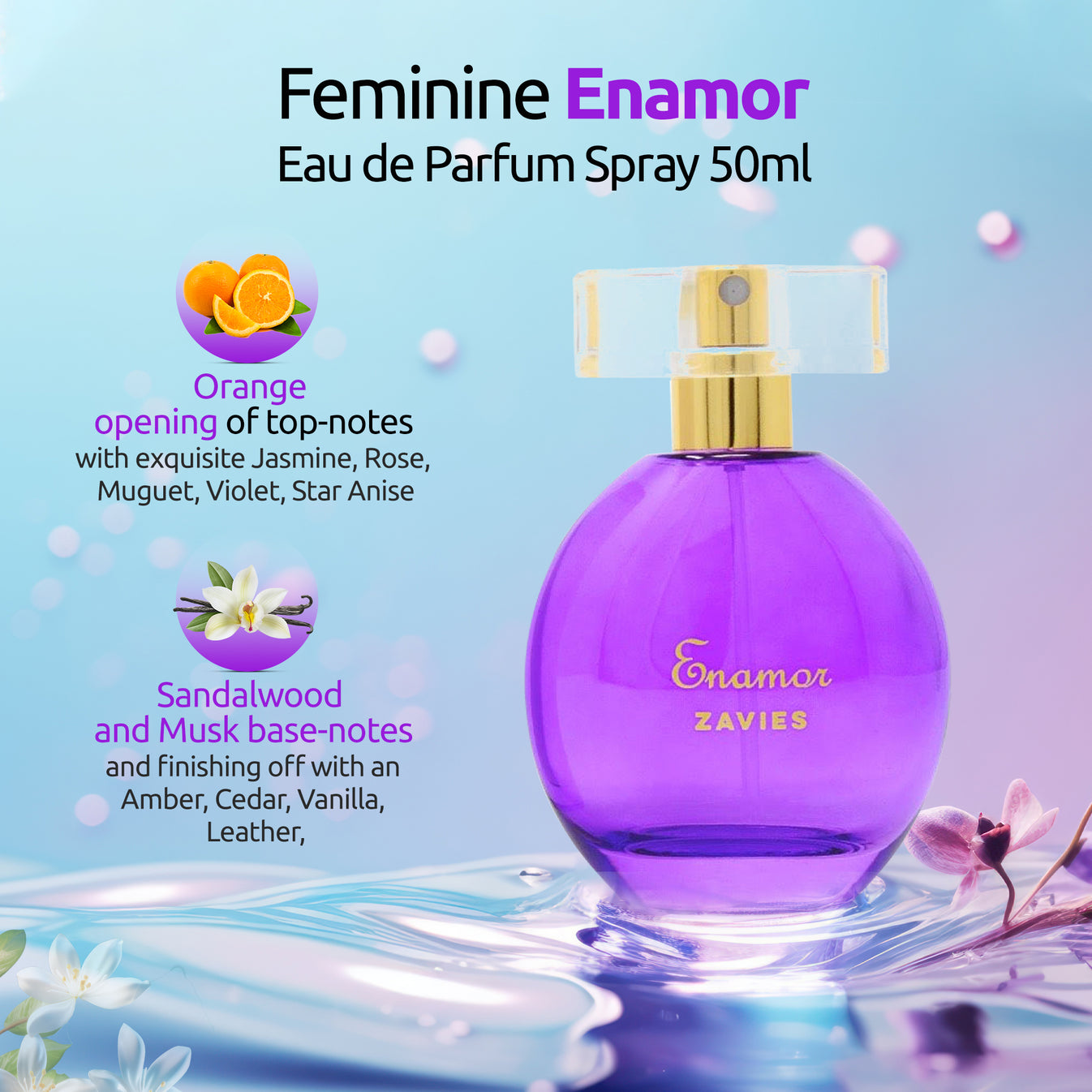 Feminine Enamor Eau De Parfum Spray 50ml Zavies 